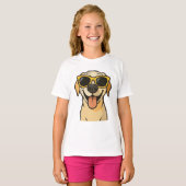 Funny Cool Dog Kids T-Shirt (Vorne ganz)