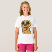 Funny Cool Dog Kids T-Shirt (Vorne ganz)