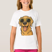 Funny Cool Dog Kids T-Shirt (Vorderseite)