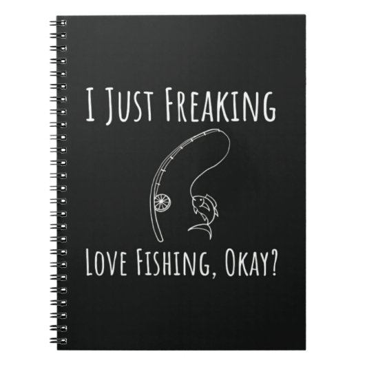 Funny Cool Fishing Gifts Fisherman Angler Humor Notizblock (Vorderseite)