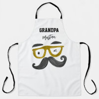 Funny Cool gelbe Brille Mustache Opa Custom