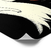 Funny Cool Ghost Dribbling Sketll - Halloween Sket Poster (Ecke)