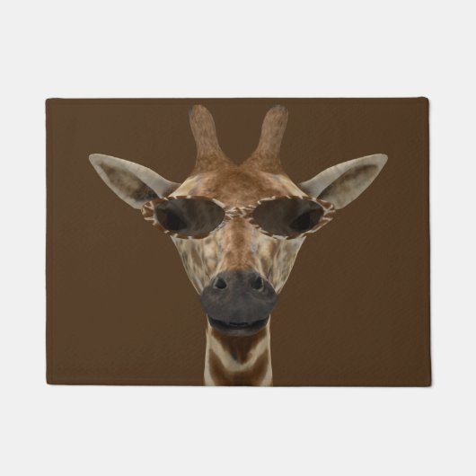 Funny Cool Giraffe Fußmatte (Vorderseite)