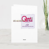 Funny, Cool Grußkarte, weißer Umschlag Karte (Rückseite)