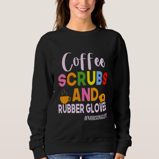 Funny Cool Nurquote Kaffeekrüben und Gummi GL Sweatshirt (Vorderseite)