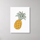 Funny cool pineapple  leinwanddruck (Vorderseite)