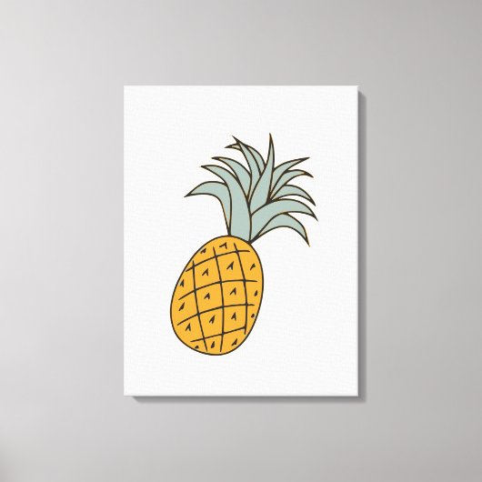 Funny cool pineapple leinwanddruck (Vorderseite)