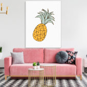 Funny cool pineapple leinwanddruck (Insitu (Wohnzimmer))