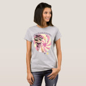 Funny Cool Pink Mamasaurus Dinosaur Mama T-Shirt (Vorne ganz)