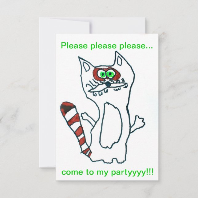 Funny Cool Raccoon - Süße Tier Geburtstagsfreund (Vorderseite)