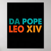 Funny Cool Retro Da Pope T-Shirt New Pope Leo Xiv Poster (Vorne)