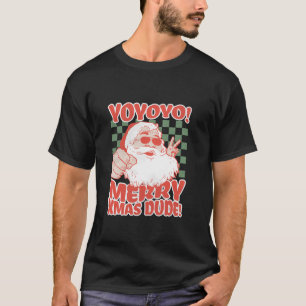 Funny Cool Santa Clause Hipster Typ Trendy Christ T-Shirt