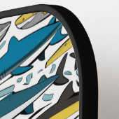 Funny Cool Shark Print Abstrakt Pickleball Schläger (Linke Seite)