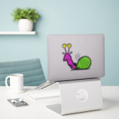 Funny Cool Snail Cartoon Aufkleber (Laptop auf Schreibtisch)
