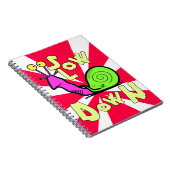 Funny Cool Snail Cartoon Notizblock (Rechte Seite)