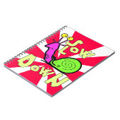 Funny Cool Snail Cartoon Notizblock (Linke Seite)