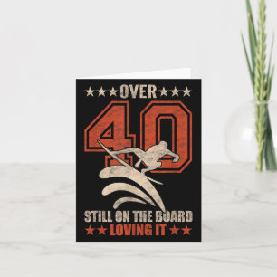 Funny Cool Surfer Typ Surfboard 40 Jahre Altes Sur Karte