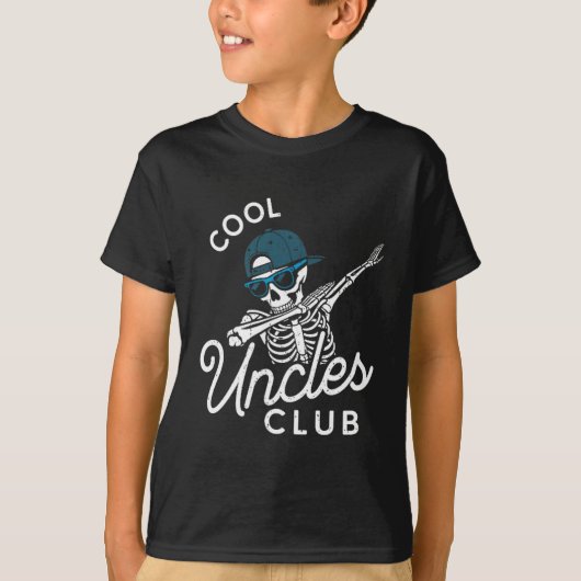 Funny Cool Uncles Club Shirt Funny Skeleton Uncle  (Vorderseite)