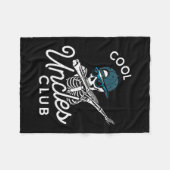Funny Cool Uncles Club Shirt Funny Skeleton Uncle  Fleecedecke (Vorderseite (Horizontal))