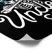 Funny Cool Uncles Club Shirt Funny Skeleton Uncle  Poster (Ecke)