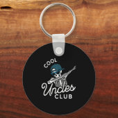 Funny Cool Uncles Club Shirt Funny Skeleton Uncle  Schlüsselanhänger (Vorderseite)