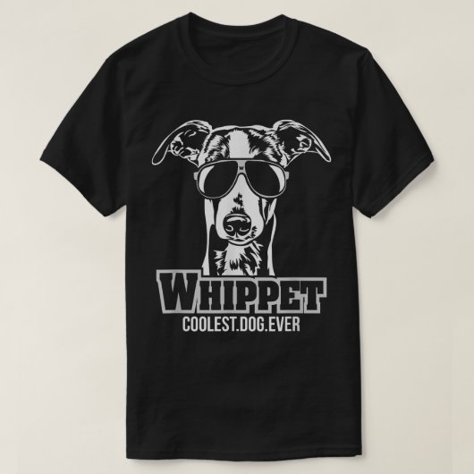 Funny Cool WHIPPET Dogtee T-Shirt (Design vorne)