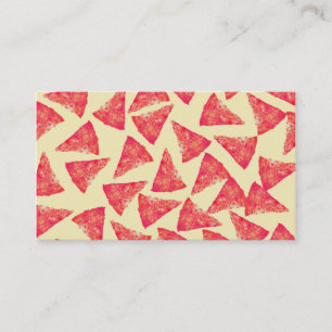 Funny Coolen Funky Pizza Pattern Visitenkarte