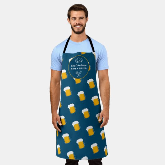 Funny cooler Biermuster stein pint GRILLEN Grill K Schürze (Getragen)