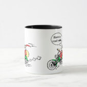 Funny Cooles Weihnachten Weihnachten Rafting Moto Tasse (Zentrum)