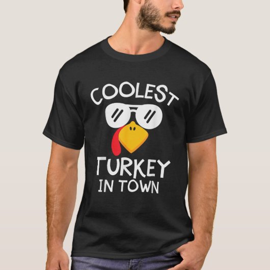 Funny Coolste Türkei Town Niedlicher Erntedank Boy T-Shirt (Vorderseite)
