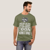 Funny Coon Jagd Raccoon Jäger T-Shirt (Vorne ganz)