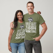 Funny Coon Jagd Raccoon Jäger T-Shirt (Unisex)