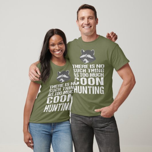 Funny Coon Jagd Raccoon Jäger T-Shirt (Unisex)