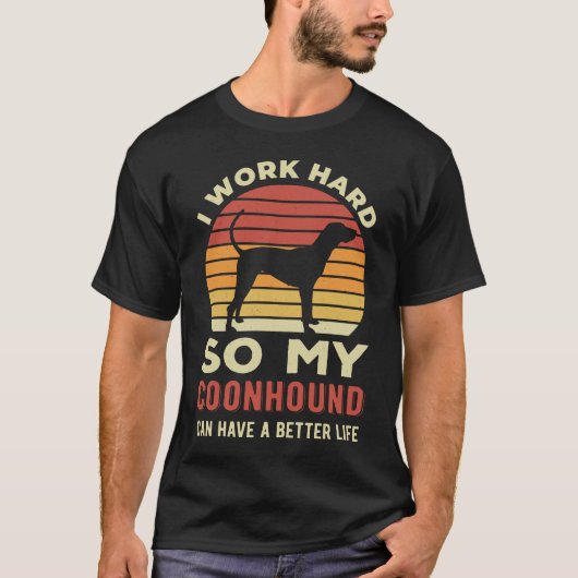 Funny Coonhound T-Shirt (Vorderseite)