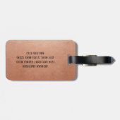 Funny Copper Pilot Häufig Reisende Gepäckanhänger (Rückseite horizontal)