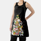 Funny Corgi Christmas Tree Lights Geschenk Hund Lo Schürze (InSitu)