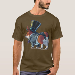 Funny Corgi Couple Bridge und Ehemann Verheiratet T-Shirt