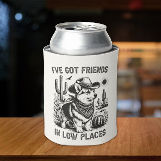 Funny Corgi Cowboy Can Cooler Dosenkühler