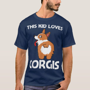 Funny Corgi Design für Kinder Boys Haustier Tier t T-Shirt