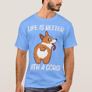 Funny Corgi Design für Männer Frauen Haustier Tier T-Shirt