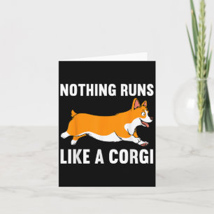 Funny Corgi Design für Männer Frauen Kinder Hundeh Karte