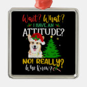 Funny Corgi Dog Ornament Aus Metall (Vorne)