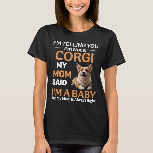 Funny Corgi Dog T-Shirt (Vorderseite)