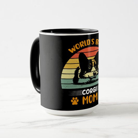 Funny Corgi Dog Tasse (Vorderseite Links)