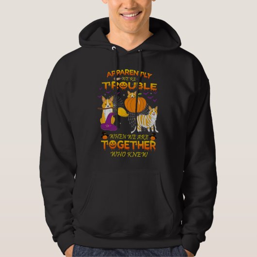 Funny Corgi Halloween Costume 919 Hoodie (Vorderseite)