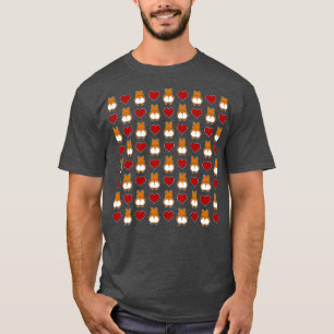 Funny Corgi Hintern Pattern T-Shirt