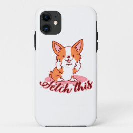 Funny Corgi Hund Middle Finger holt das Case-Mate iPhone Hülle