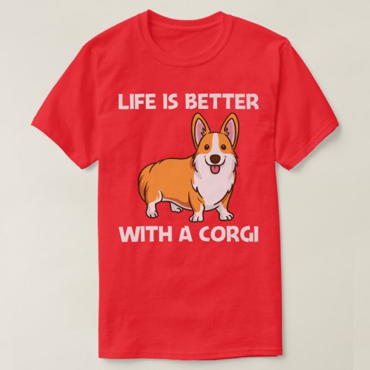 Funny Corgi Kunst für Männer Frauen Walisischer Co T-Shirt (Design vorne)