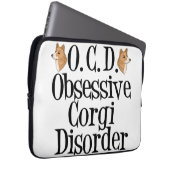Funny Corgi Laptopschutzhülle (Vorne Rechts)