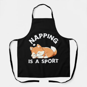 Funny Corgi Napping ist ein Sport Hund Lover Schürze